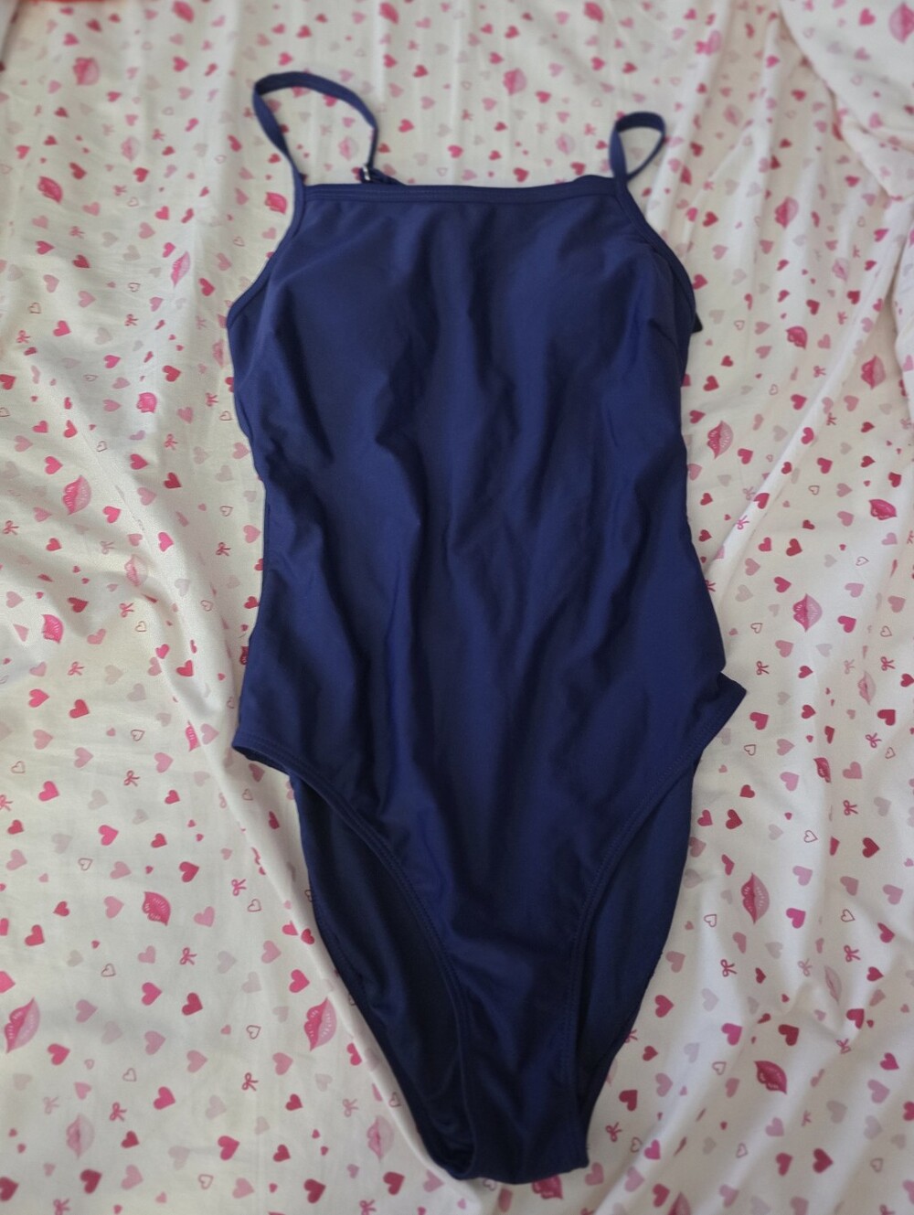 Classic Navy Women's One-Piece Swim Bodysuit